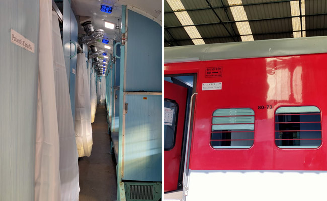 कोरोनावायरस को लेकर रेलवे की तैयारी, मरीजों को अलग रखने के लिए ट्रेन की बोगियों में बनाया आइसोलेशन सेंटर