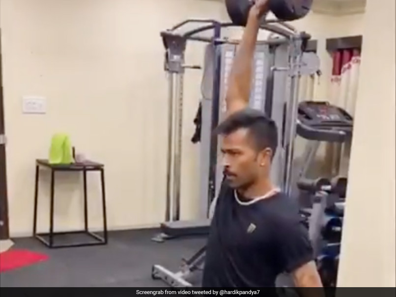 Watch: Hardik Pandya "Quaran-Training" At Home In Latest Twitter Post