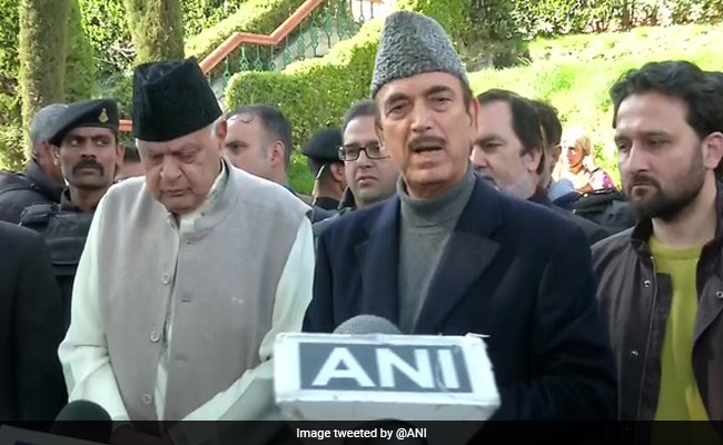 Let Political Process Start: Ghulam Nabi Azad After Farooq Abdullah Meet