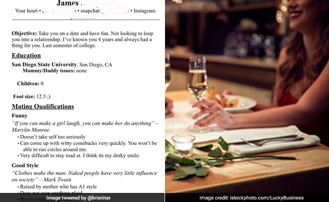 लड़की को डेट पर ले जाने के लिए लड़के ने भेजा Resume, स्किल्स में खुद को बताया स्मार्ट, ट्विटर पर लोगों ने ऐसे किया रिएक्ट