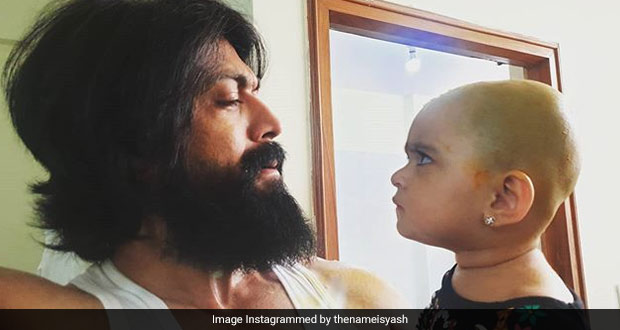 KGF Star Yash's Daughter Ayra Feeding Him Is The Cutest Video On The Internet