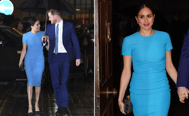 Meghan Markle's Chic Blues Are Certainly The Kind We Can Get Behind