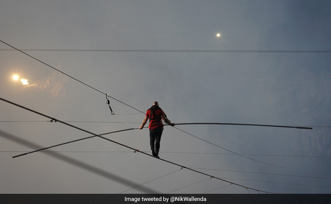 Daredevil Defies Gravity, Walks On Wire Across Active Volcano