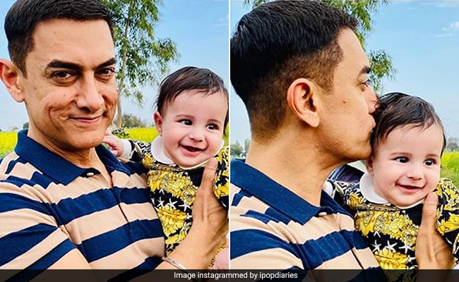 आमिर खान ने गिप्पी ग्रेवाल के बेटे को यूं किया प्यार, इंटरनेट पर खूब वायरल हो रही Photos
