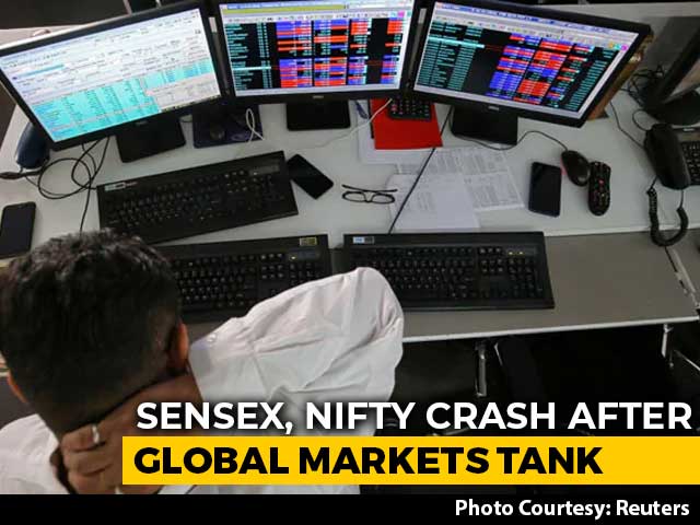 Sensex Drops Over 2,700 Points, Nifty Below 9,700 In Biggest Crash Ever
