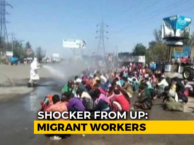 Disinfectant Sprayed On Migrants On Return To UP, Shows Shocking Video