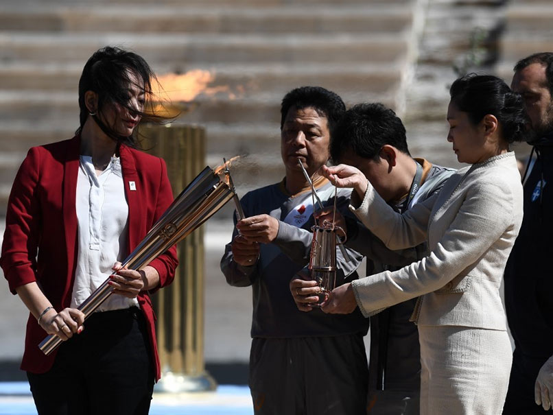 Greece Hands Over Olympic Flame To Tokyo 2020