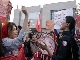 "They Can't Scare Us":  Pak Women's March Attacked; Shoes, Stones Thrown "They Can't Scare Us":  Pak Women's March Attacked; Shoes, Stones Thrown