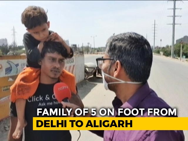 "Can't Eat Stones In Delhi": UP Workers' Family On Long March Home
