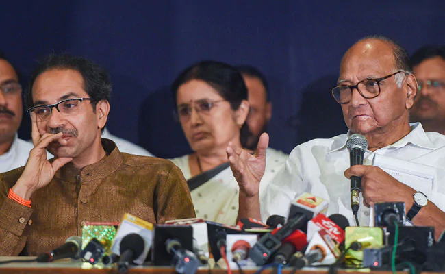 "Not Even A Storm In Tea Cup": Sena On Sharad Pawar Rebuking Grand-Nephew "Not Even A Storm In Tea Cup": Sena On Sharad Pawar Rebuking Grand-Nephew