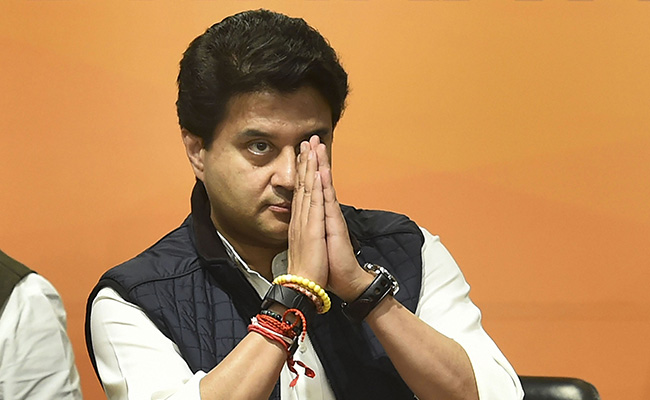 "Their Internal Matter": BJP's Jyotiraditya Scindia On Congress Leaders' Letter To Sonia Gandhi