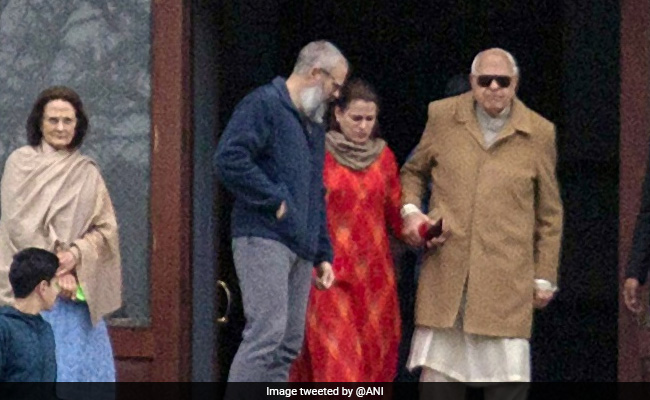Farooq Abdullah Meets Son Omar After 7 Months In Detention