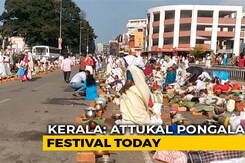 Lakhs On Kerala Streets For Attukal Pongala Despite Coronavirus Fears Lakhs On Kerala Streets For Attukal Pongala Despite Coronavirus Fears