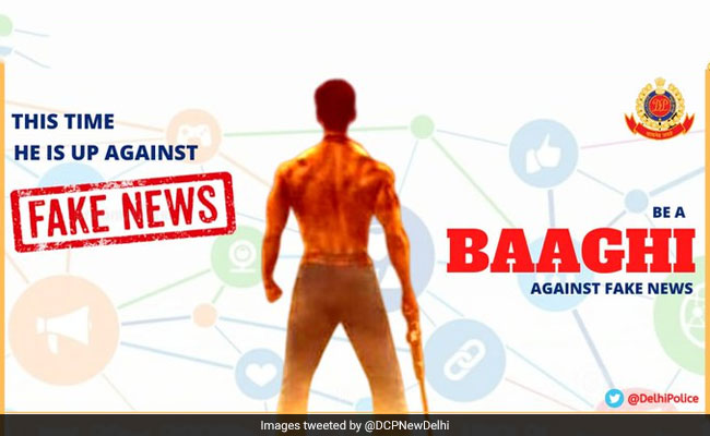 Delhi Police Take On Fake News With "<i>Baaghi</i>" Campaign