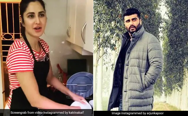 कैटरीना कैफ ने धोए बर्तन, तो अर्जुन कपूर ने दे दिया अपने घर पर काम करने का निमंत्रण, बोले- कांताबेन 2.0