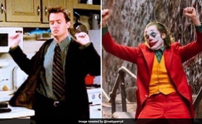 Turns Out Matthew Perry Did The Joker Pose Way Before Joaquin Phoenix