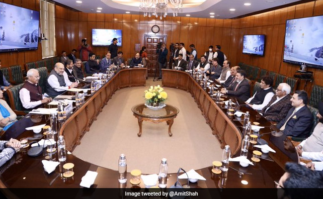 Altaf Bukhari Party's Delegation Meets Amit Shah