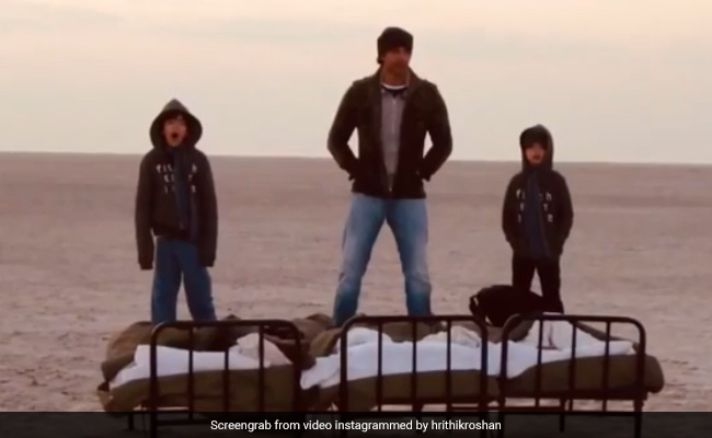 When Hrithik Roshan And His Sons Were In A "Different Kind Of Self-Isolation"