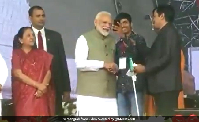 Visually-Challenged Youth Clicks Selfie With PM Modi In Prayagraj