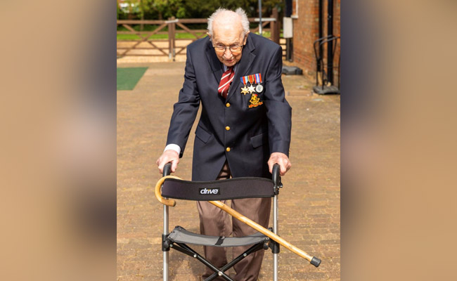 "They Are Brave": 99-Year-Old Briton Raises Millions For Health Workers