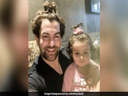 How Neil Nitin Mukesh's Daughter Nurvi "Convinced" Him To Tie His Hair In A Ponytail How Neil Nitin Mukesh's Daughter Nurvi "Convinced" Him To Tie His Hair In A Ponytail