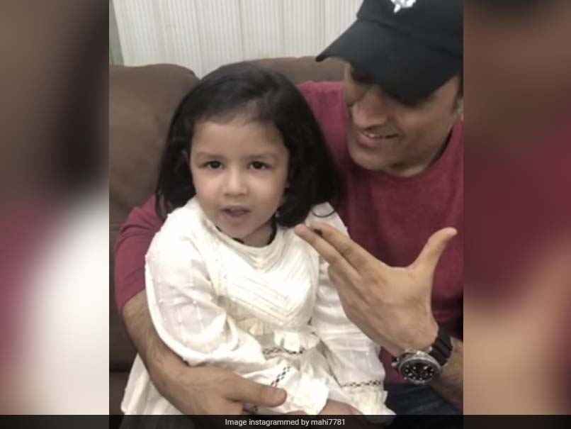 "Big Kid And Small Kid": Watch MS Dhoni Enjoy Bike Ride With Daughter Ziva As Pillion