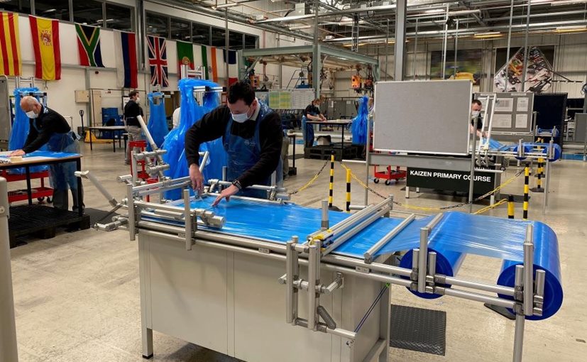 Nissan's Sunderland Plant Makes Aprons For Healthcare Workers In The UK