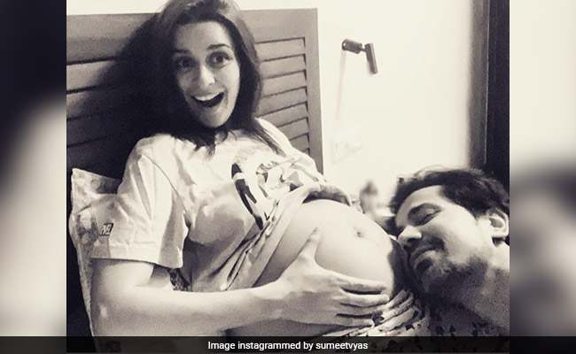 This Pic Of Pregnant Ekta Kaul And Husband Sumeet Vyas Is Beyond Adorable
