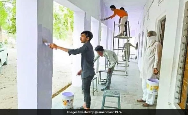 लॉकडाउन में फंसे मजदूरों ने सरकारी स्कूल की बदल डाली सूरत, अब लोग जमकर कर रहे हैं तारीफ
