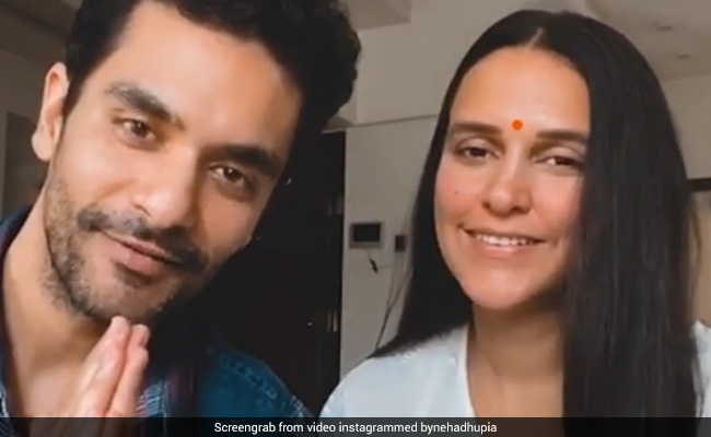 This BTS Video Of Neha Dhupia And Angad Bedi Wishing Fans On <i>Baisakhi</i> Will Leave You In Splits