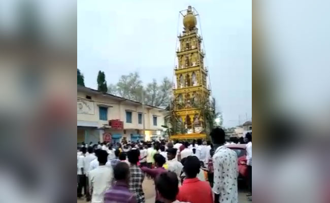 Over 100 Gather For Temple Chariot Event At COVID-19 Hotspot In Karnataka