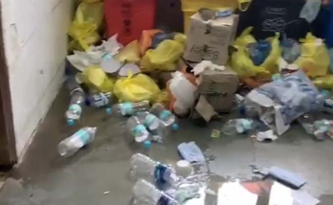 Garbage Mounds Seen In UP COVID-19 Hospital, Filmed Reportedly By Patient