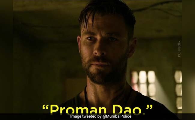 Chris Hemsworth In "Extraction" Inspires Mumbai Police's Lockdown Warning