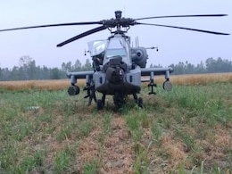 तकनीकी खराबी के कारण IAF के हेलीकॉप्टर अपाचे की इमरजेंसी लैंडिंग, पंजाब में खेत में उतारना पड़ा तकनीकी खराबी के कारण IAF के हेलीकॉप्टर अपाचे की इमरजेंसी लैंडिंग, पंजाब में खेत में उतारना पड़ा
