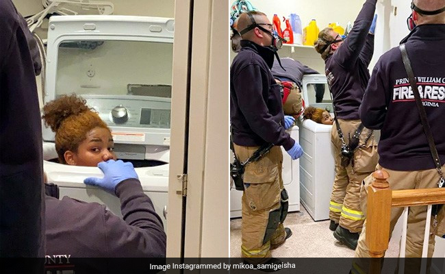 लुका छुपी खेलते वक्त वॉशिंग मशीन के अंदर छिप गई लड़की, निकालने के लिए किया ऐसा... देखें Video