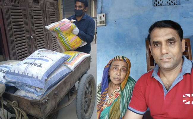 दिल्ली : लॉकडाउन के दौरान मां की मय्यत छोड़ ज़रूरतमंदों की मदद में लगा रहा यह शख्स