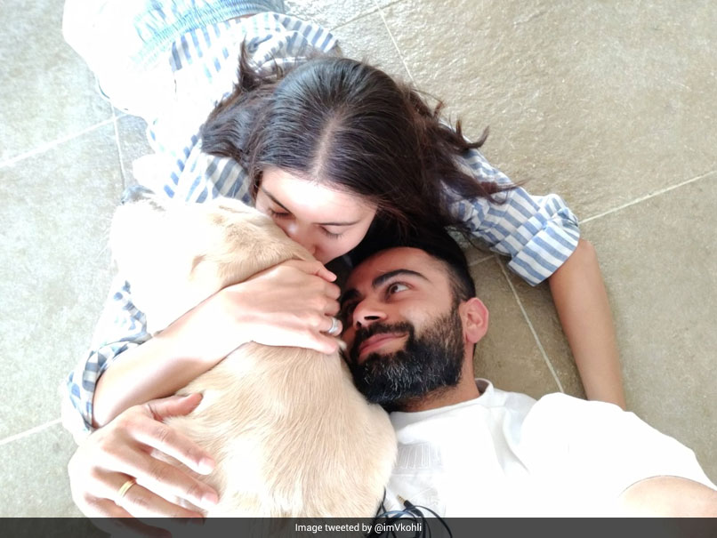 "Life Is A Blessing": Virat Kohli Shares Cute Picture With Anushka Sharma And Pet Dog