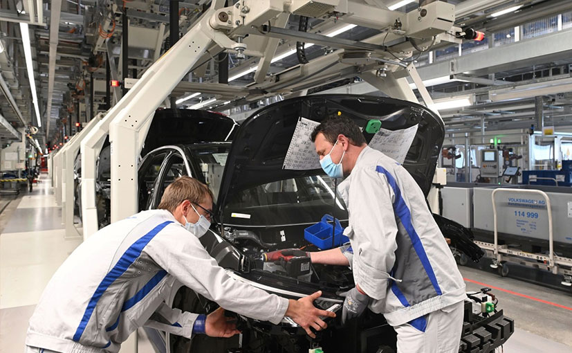 Volkswagen Resumes Production Of ID.3 Electric Car At Zwickau Plant In Germany