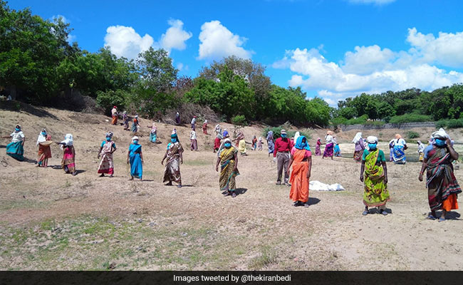NREGA Work Begins After Coronavirus Lockdown Relaxation In Puducherry