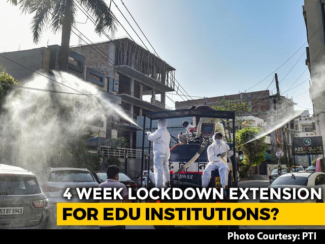 Group Of Ministers Suggests Lockdown Extension For Schools, Colleges