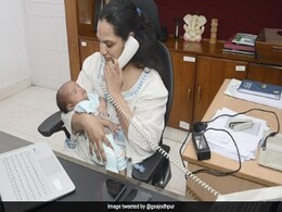 Month-Old Baby In Arms, Andhra Pradesh IAS Officer Back At Work Month-Old Baby In Arms, Andhra Pradesh IAS Officer Back At Work