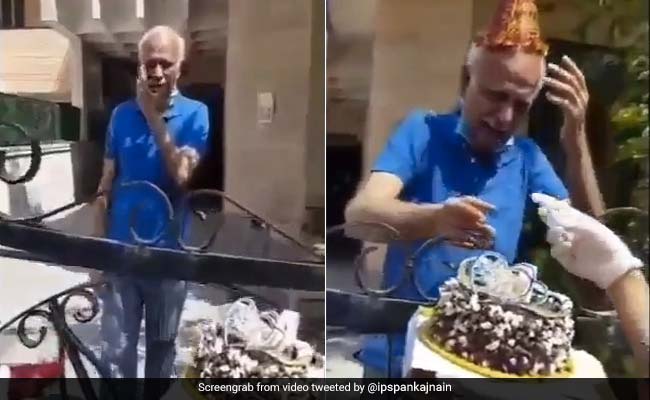Elderly Man Moved To Tears As Haryana Cops Surprise Him On Birthday. Watch