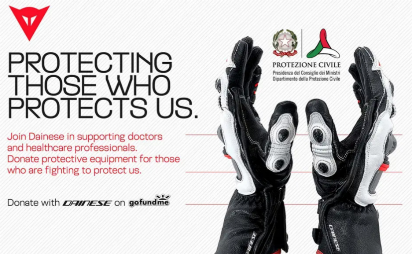 Dainese Sets Up Fundraising Campaign For Coronavirus Efforts
