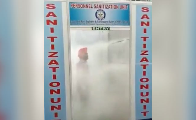 Delhi AIIMS Staff To Walk Through Tunnel That Sprays Disinfectant. Watch