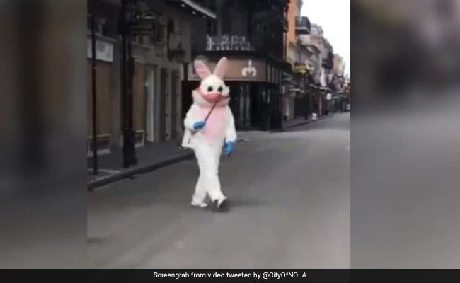 Viral हुआ हाथ में तल्वार लिए ईस्टर बनी का Video तो घबराए लोग, कहा- ''यह डरावने सपने जैसा...''