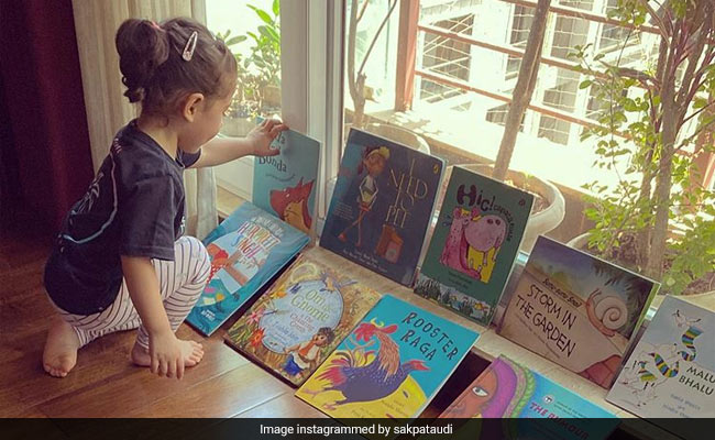 "Story Time" For Soha Ali Khan's Daughter Inaaya. A Scene From Her Personal Library