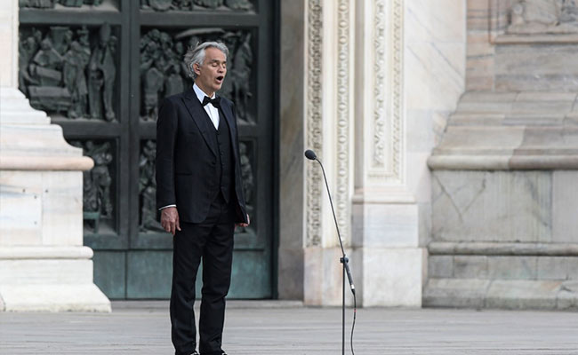 Opera Star Andrea Bocelli's Easter Concert In Empty Milan Cathedral, Millions Watch Online