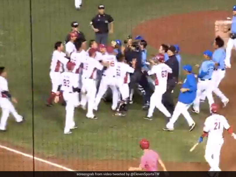 Watch: Social Distancing Takes A Hit As Taiwan Baseball Teams Brawl