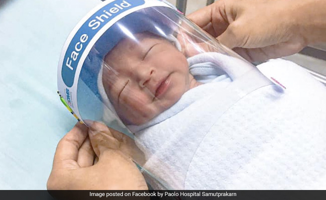 Thailand Hospital Creates Mini Face Shields For Newborn Babies