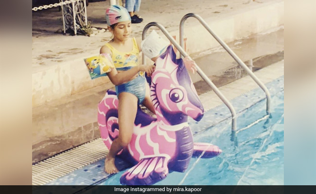 This "Trendy" Kid Playing In A Pool Is A Star Wife Now. Make A <I>Shaandaar</i> Guess